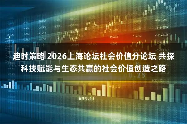 迪时策略 2026上海论坛社会价值分论坛 共探科技赋能与生态共赢的社会价值创造之路