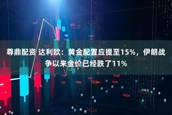 尊鼎配资 达利欧：黄金配置应提至15%，伊朗战争以来金价已经跌了11%